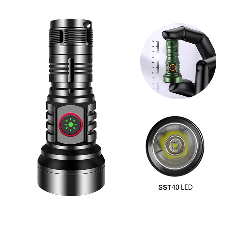 Edc (Every Day Carry - SST40 senter LED tipe-c USB dapat