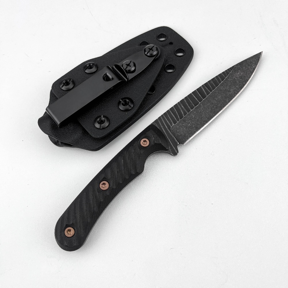 Edc Carry Fixed Blade Knife - Pisau Bushcraft Full Tang Bilah D2