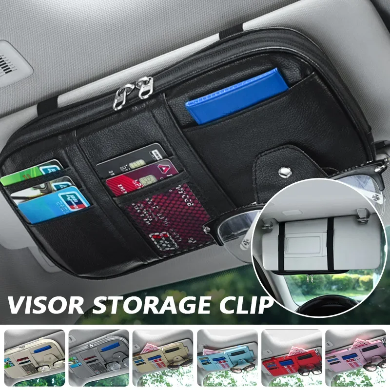 Edc Carry Pen - Organizer Pelindung Matahari Mobil Multi-saku dengan