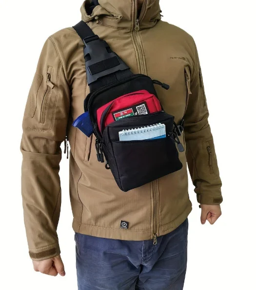 Tas Selempang Taktis untuk Men - Edc Carry Bag For Pistol ulasan dan harga