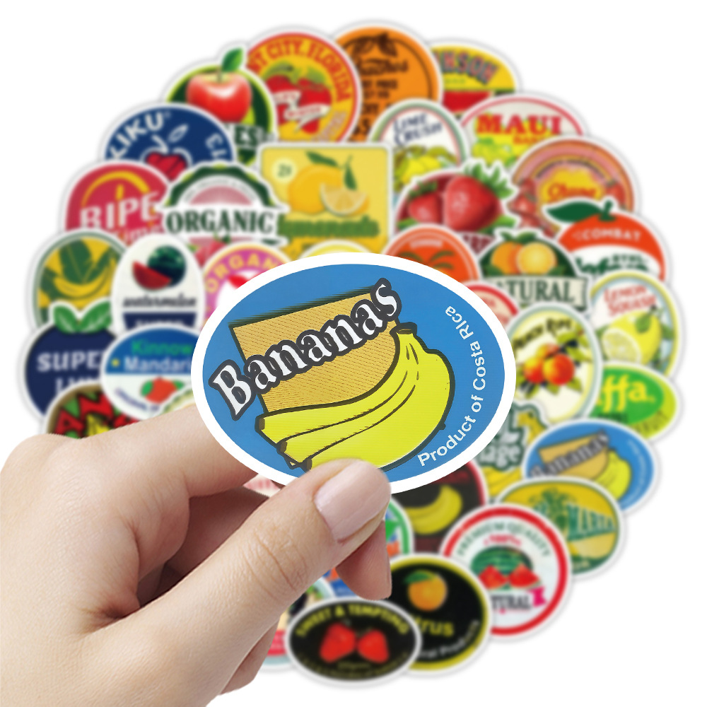50/100 Buah Stiker Kartun Buah - Edc Carry Pen ulasan dan harga
