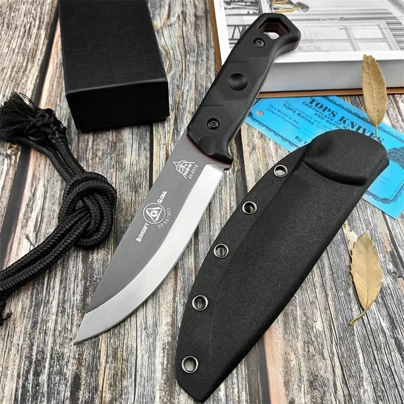Pisau Survival Outdoor Baja D2 - Edc Carry Fixed Blade Knife ulasan dan harga