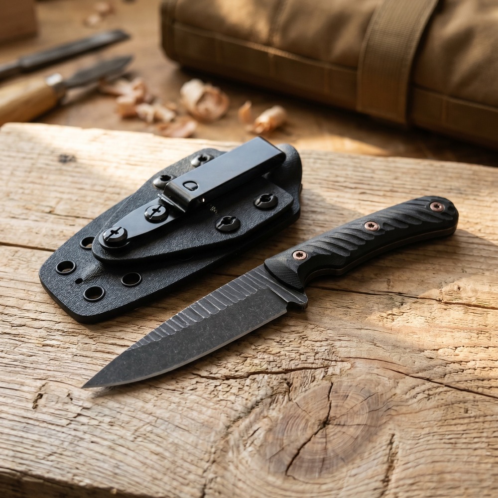 Pisau Bushcraft Full Tang Bila - Edc Carry Fixed Blade Knife ulasan dan harga