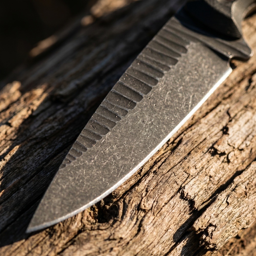 Pisau Bushcraft Full Tang Bila - Edc Carry Fixed Blade Knife ulasan dan harga