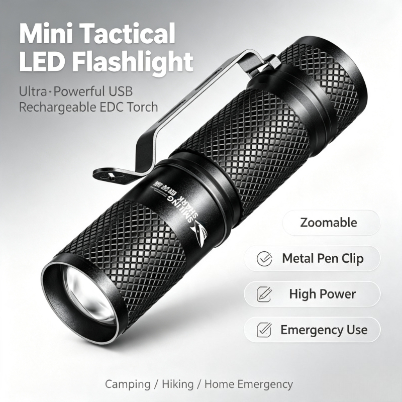 SMILING SHARK Senter LED Takti - Edc (Every Day Carry ulasan dan harga