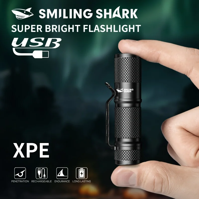 SMILING SHARK Senter LED Takti - Edc (Every Day Carry ulasan dan harga