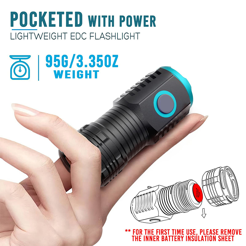 Senter Led Mini tipe-c, senter - Edc (Every Day Carry ulasan dan harga