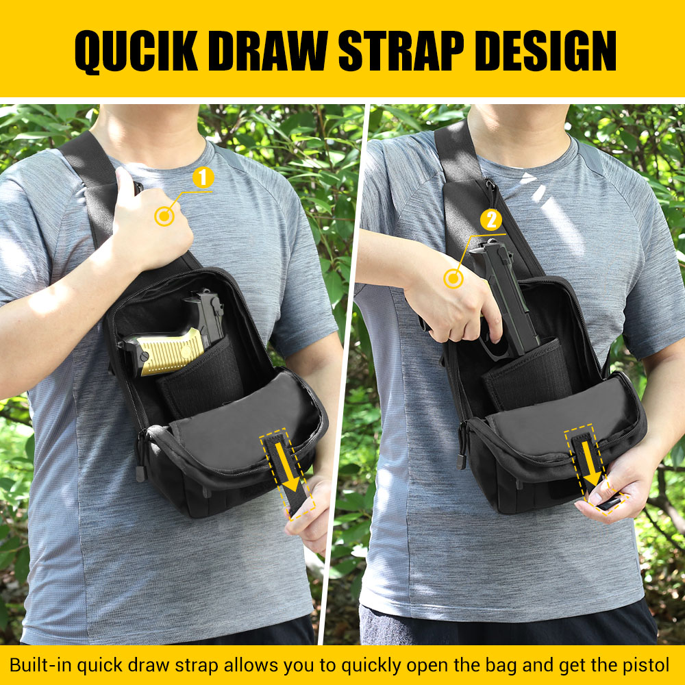 Tas Pistol Taktis Tas Penyimpa - Edc Concealed Carry Holster ulasan dan harga