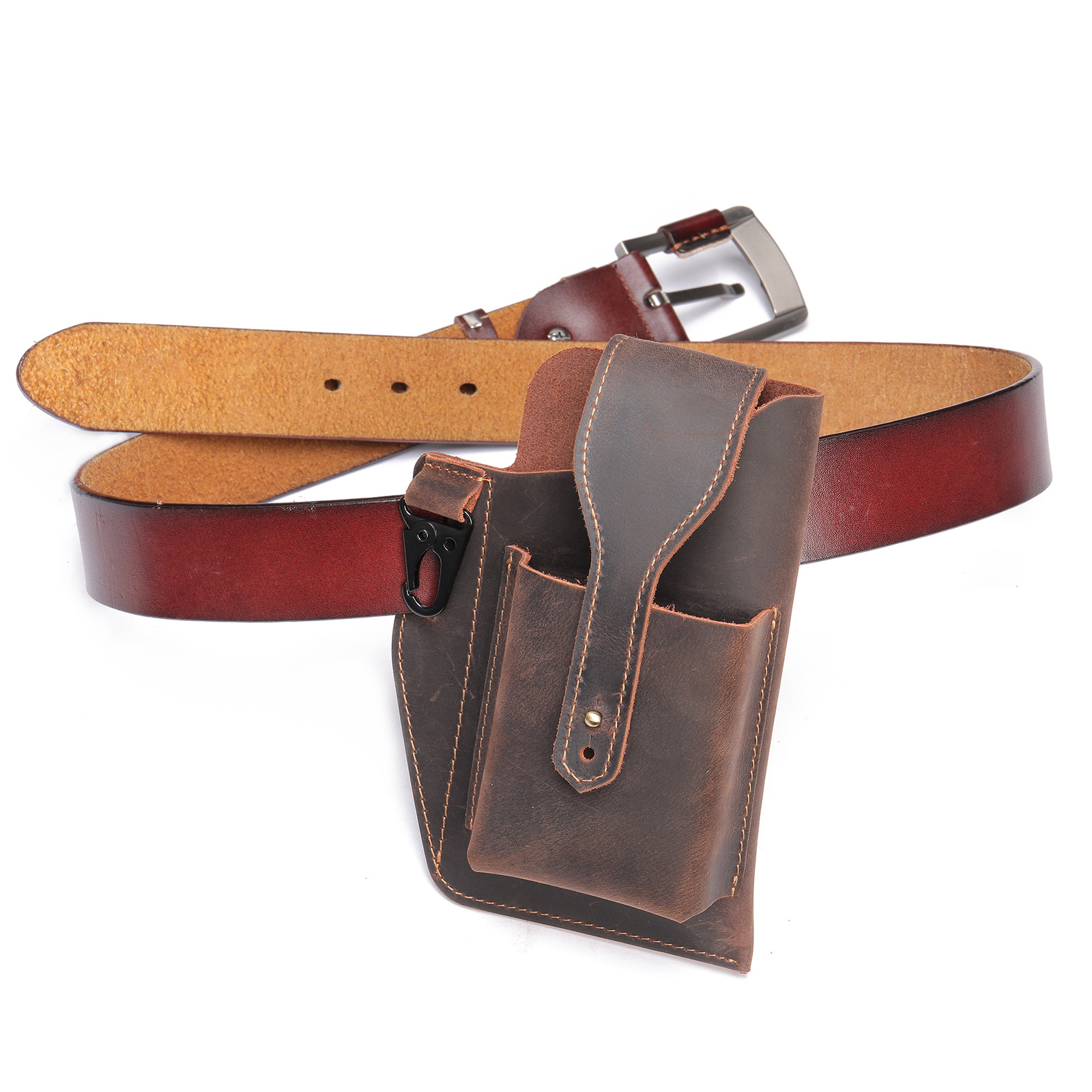 Sarung Ponsel Kulit Crazy Hors - Edc Carry For Men ulasan dan harga