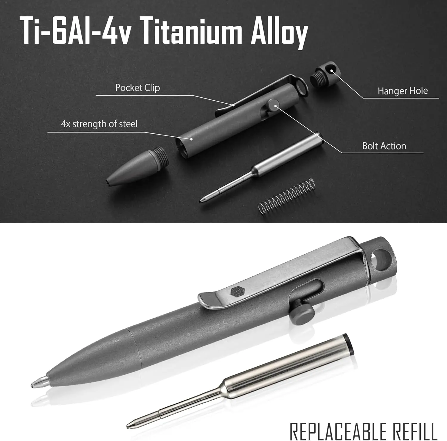 Pena EDC KeyUnity KP05SW Bolt  - Edc Carry Pen ulasan dan harga