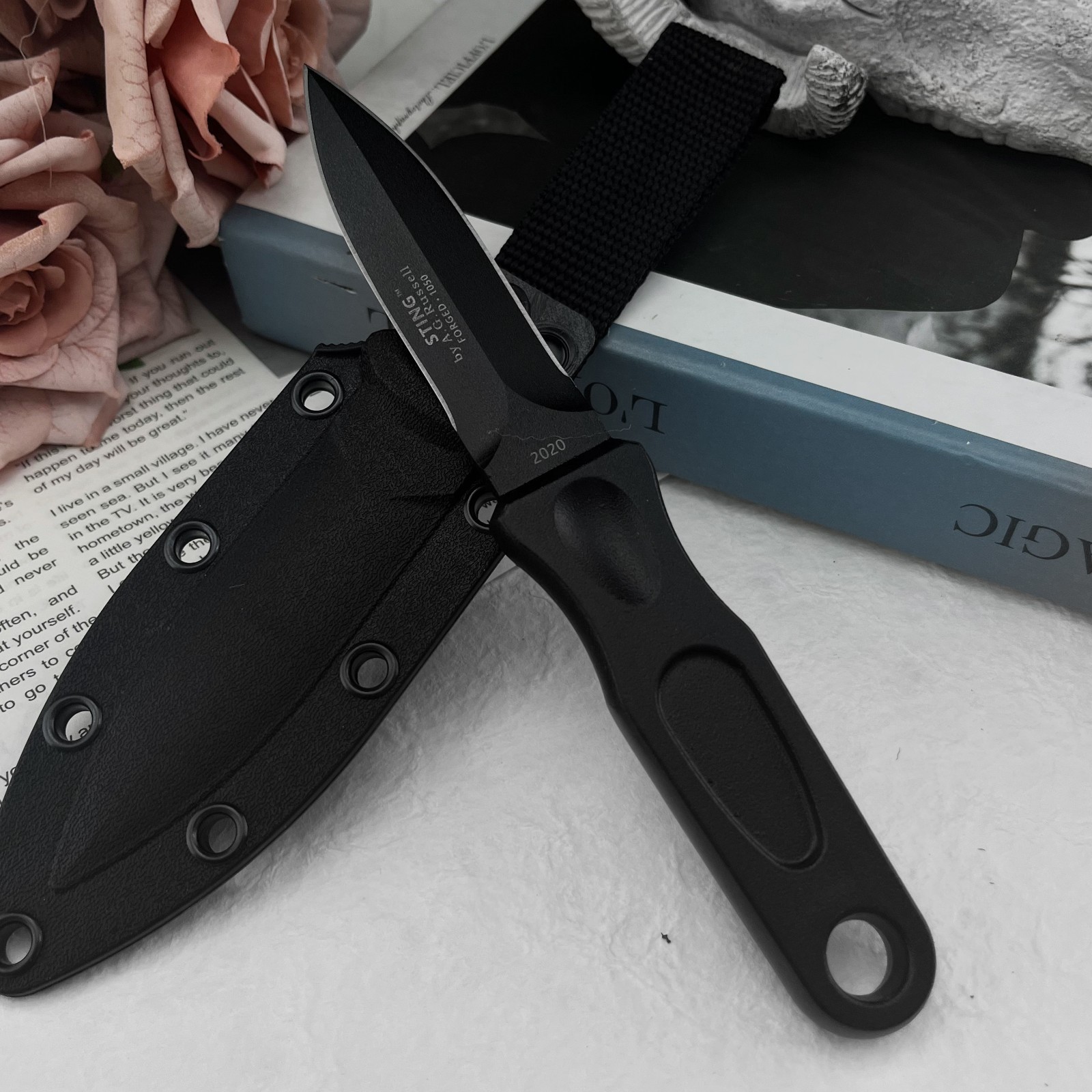 Pisau Lipat Multifungsi Baja 8 - Edc Carry Fixed Blade Knife ulasan dan harga