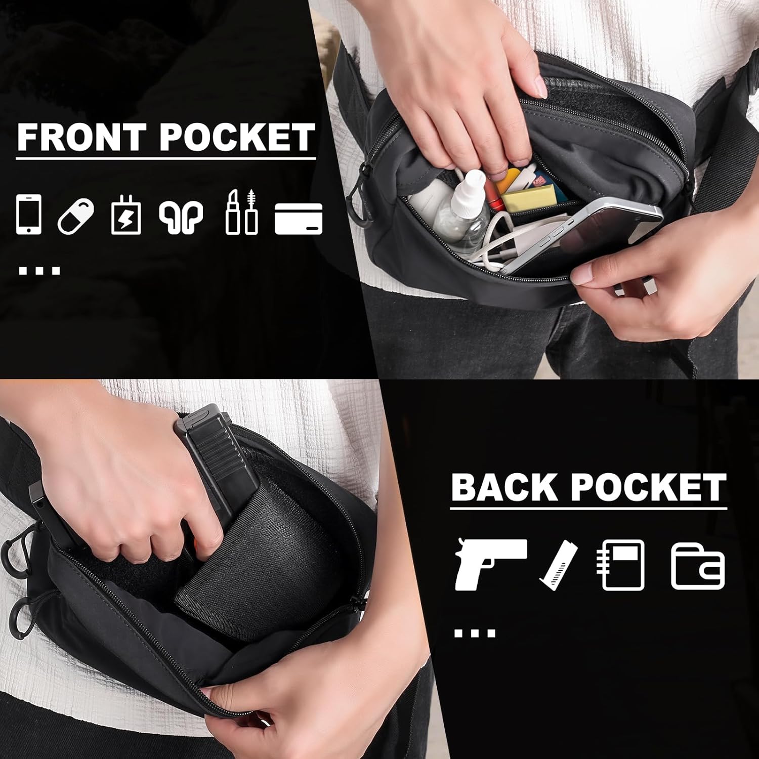 Paket Fanny Taktis dengan Saru - Edc Carry Bag For Pistol ulasan dan harga